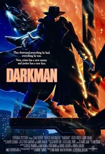 1990 Promo Film Poster Print "Darkman" Liam Neeson Sam Raimi Wall Decor