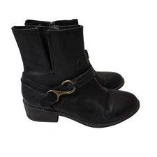 Sperry Black Leather Boots Size 6