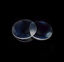 2PC K9 Optical Glass 52mm Plano Convex Lens Focal Length 80mm