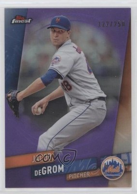2019 Topps Finest Purple Refractor 122/250 Jacob deGrom #50 0vl5