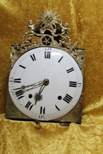 Original französische  Napoleon Comtoise Uhr  Fadenaufhänung Spindel unverbastel