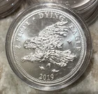 2019 Zombucks "DYING EAGLE" Currency of the Apocalypse 1 oz/999 FineSilver Round