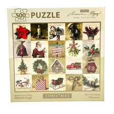 Darren Gygi Christmas 500-Piece Puzzle 20"x16" Sullivans Home Collection Art NIB