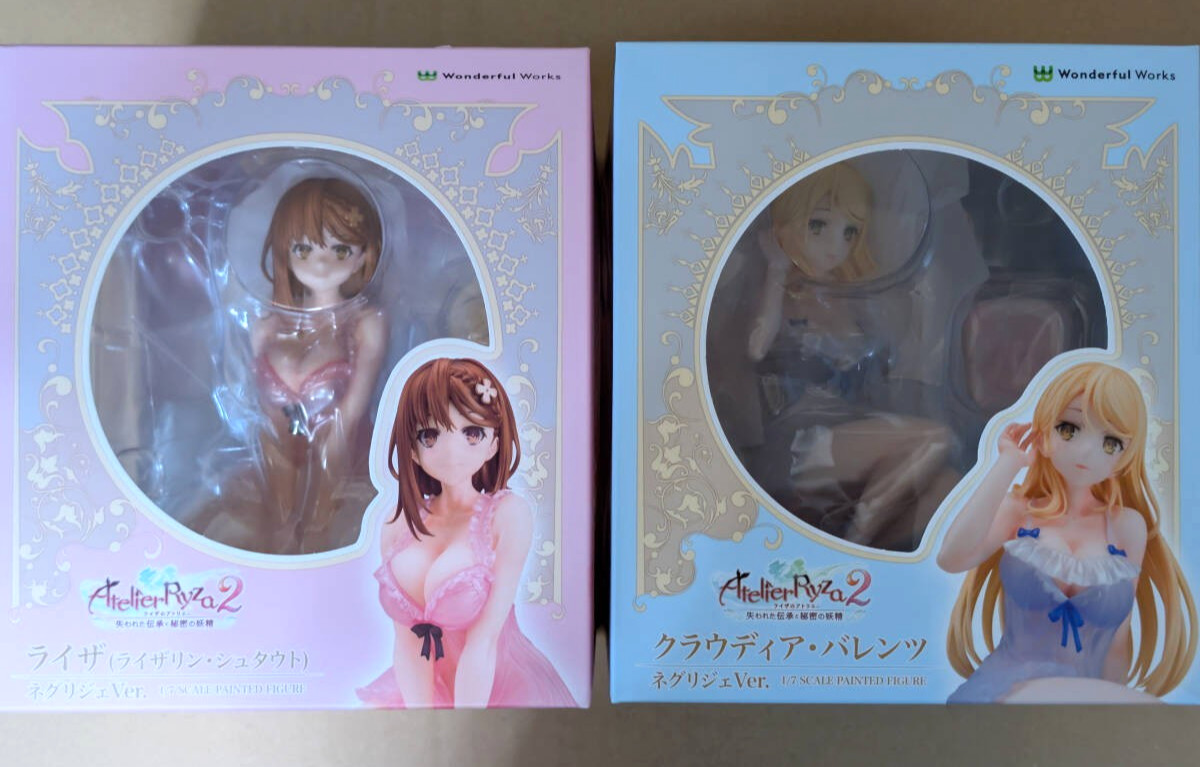 Atelier Ryza Klaudia Valentz Ryza Negligee Ver. 1/7 Figure Set of 2 Japan New