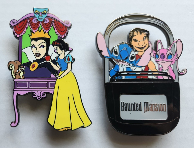 Fantasy Disney Pins Lot Stitch Lilo Angel Doombuggy Snow White Evil Queen #A77