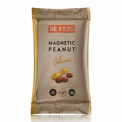 BeKeto Keto Bar, 1 x 40 g Riegel, Magnetic Peanut