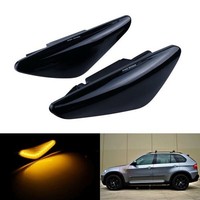 2X LED Seitenblinker FüR BMW X6 E71 E72 X3 F25 X5 E70 Mit Schwarzem Glas