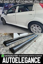MINIGONNE LATERALI FIAT PUNTO GRANDE PUNTO EVO 2005+ SPOILER SOTTO PORTA ABS ..-