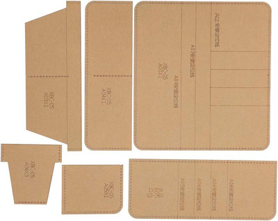 Acrylic Wallet Template, 3.5 X 3.9 X 0.4In, DIY Craft Long Wallet