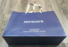 Onwave paper bag Gift Carrier Tote Bag 42 x 32 x 14cm On wave