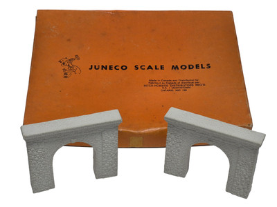 N Scale (2 pcs)  Porcelain Tunnel Portals Juneco Scale Models P-18 N Gauge 1:160