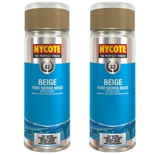 Hycote Colour Spray Paint XUK1027 Ford Sierra Beige 400ml x 2