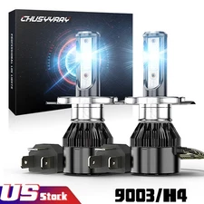 9003 H4 LED Headlight Bulbs Kit 10000W 1000000LM Hi/Lo Beam Super Bright White