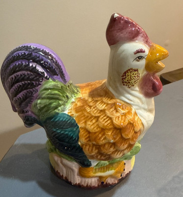 Gemco Ware Rooster Chicken Scouring Scrub Pad Holder Preowned