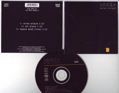 S.P.O.C.K.: alien attack [TCM005 CD] + all alone +(Live), Rough Trade CD SINGLE