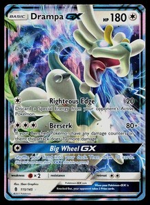 Drampa GX 115/145 Guardians Rising Full Art Ultra Rare Holo