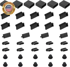 40 PCS 5 Types USB anti Dust Cover Plugs, USB Type-C Dust Stopper, USB Dust Port