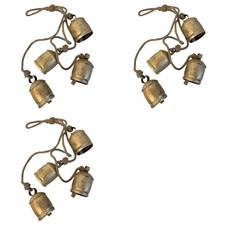 3 Corde 4 Pezzi Campanacci da Mucca con Corda,  Campanacci da Mucca P8222