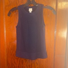 a new day Navy Sleeveless Sweater Vest - Small