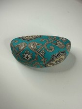 Vera Bradley Sunglass Hard Clamshell Case Eyeglasses Teal Turquoise Paisley