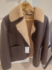 Zara Jacke Lammfellimitat Gr. M NEU mit Etike...