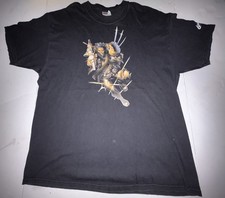 2002 Marvel Graphitti Wolverine X Men T Shirt Men  s Short Sleeve Vintage XL