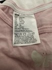 H&M Girls Pink Butterfly Ruffle Trim Crewneck Cotton Knit Tee 8/10 — photo 3