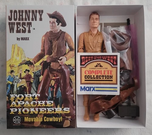 Vintage Marx 1965-75 Johnny West BOTW Figure Set - FAP Fantasy Box- Complete Set