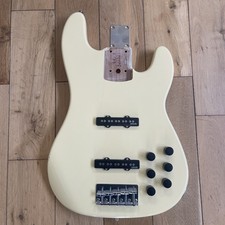 Mark Bass GV5 Bass Guitar Loaded Body In Gloxy  Val Cream + Neck Plate