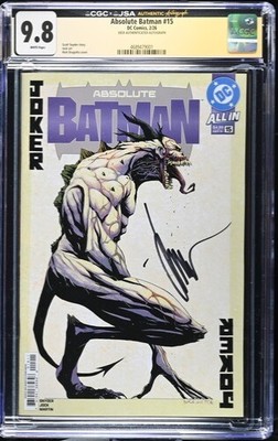 Absolute Batman #15 (Signed by JOCK) CGC 9.8