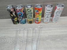 20oz Skinny Tumblers With Designs – Sublimation – Lot of 6 – Slightly Flawed.