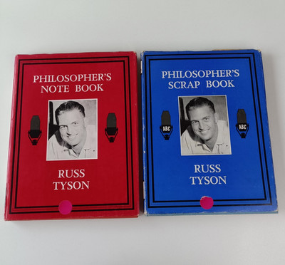 Russ Tyson Philosopher's Note Book and Scrap Book Vintage ABC Morning Radio
