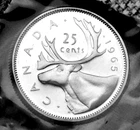 1965 25¢ silver coin that is UNC and MS in mint cellophane Gorgeous and flawless