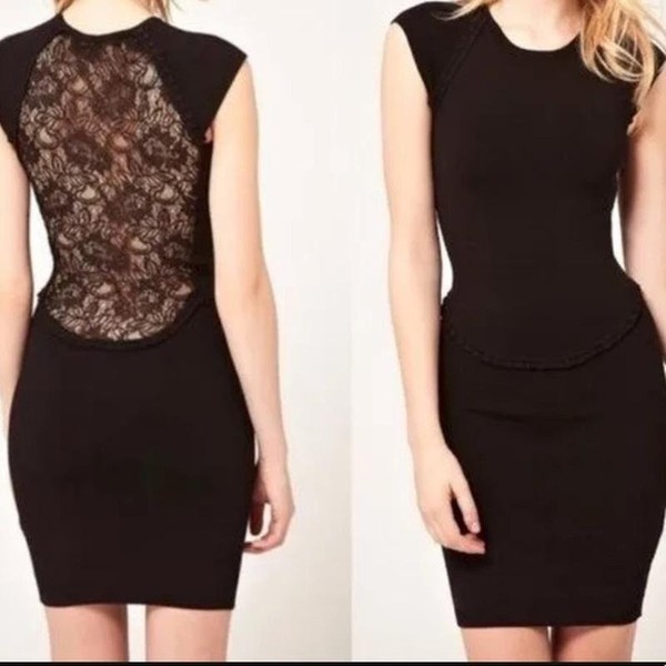 Women French Connection Dress Black 38 / M / 46 #8MIW