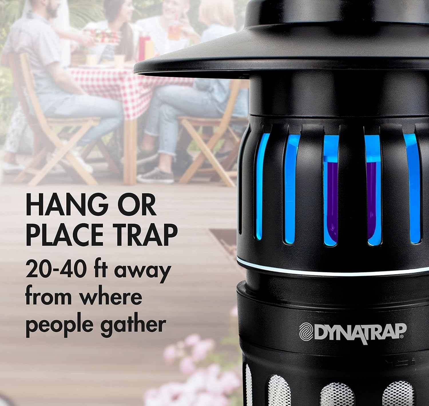 Dynatrap Indoor/Outdoor Electric Insect Trap Eliminator Zapper BLACK (DT1050SR)