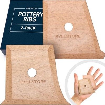 Byllstore Pottery Ribs & Trimming Tools | 2 Foot 2 Pack | Shaper 