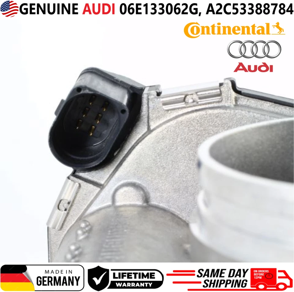 Cuerpo de acelerador Audi original para Audi 2008-2018 3,0 L 3,2 L y VW Touareg, 06E133062G Foto 4 de 4