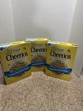 3 pkgs (10.9oz each) Limited Edition Cheerios Frosted Lemon Breakfast Cereal