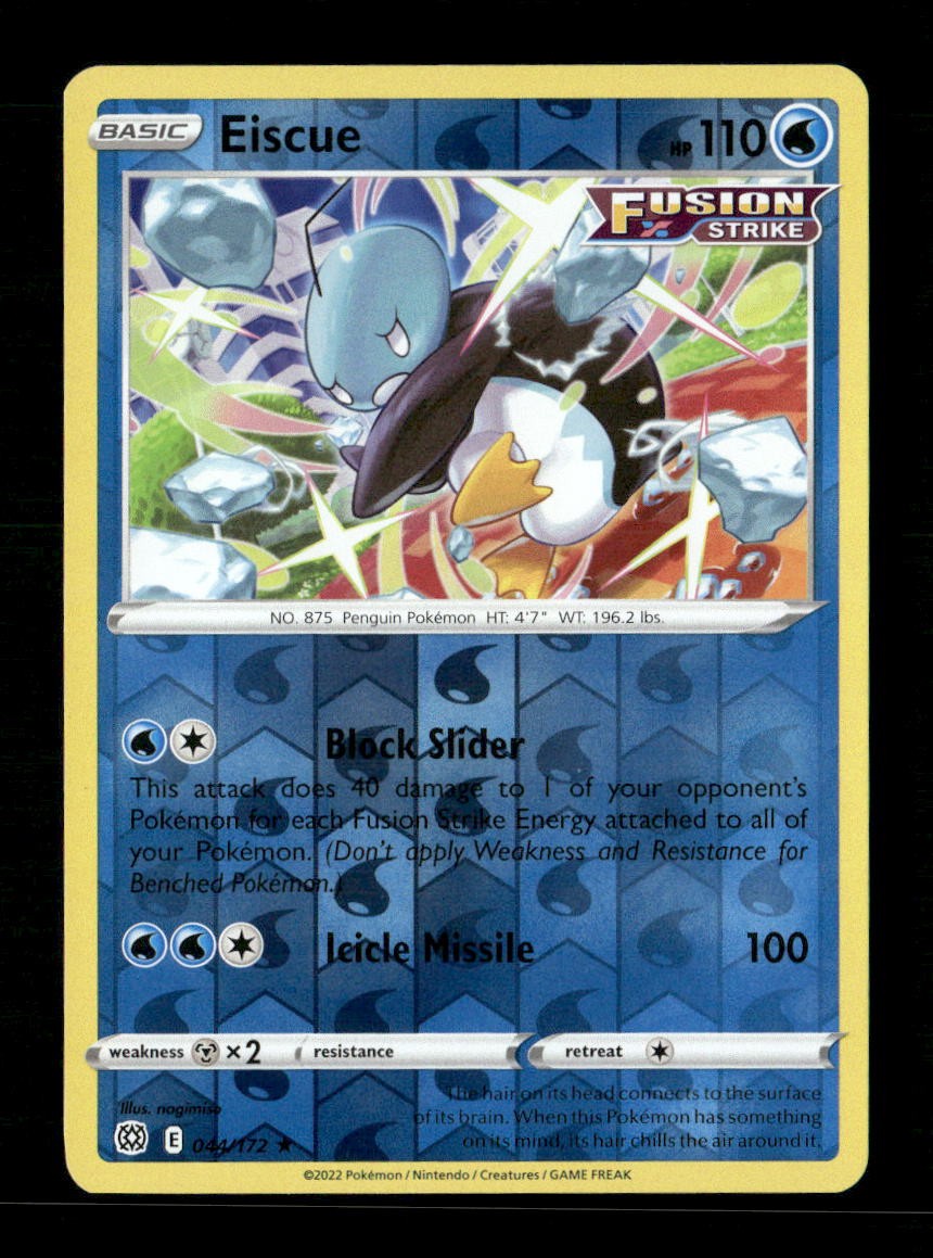 Eiscue Reverse Holo Rare SWSH09: Brilliant Stars 044/172 LP Pokemon LP