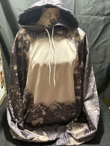 Adult Unisex Men/women Galaxy, Splatter, Bleach Like Design Hoodie Size X-Large
