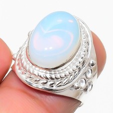 Milky Opalite Gemstone 925 Sterling Silver Jewelry All Size Ring For Gift