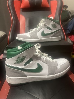 Air Jordan 1 Mid SE color scheme white grey green Men s size 12 with box 
