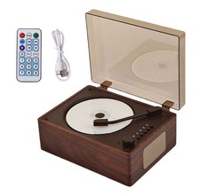 Retro CD Player Rechargeable Wireless Bluetooth 5.0 Speaker Portable Home Music