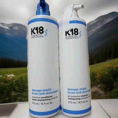 K18 Damage Shield Protective & Shampoo & Conditioner  16 fl oz / 473 ml