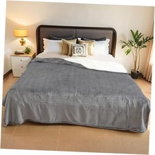 Electric Heated Blanket Queen Size - 84"x90", 84"x90" Queen Size 02-light Grey