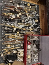 ~ 89 Seiko Citizen Bulova Anne Klein Diamond Watch Lot