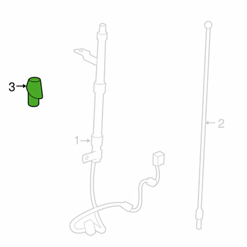 Car ANTENNA Bezel Base Mount for 2007-2014 Toyota FJ Cruiser 86392-35032 Black - Imagem 3 de 4