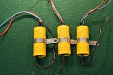 Aerovox NOS Dual Dandee 50 / 30 uF  Filter Electrolytic Capacitors Tested Three