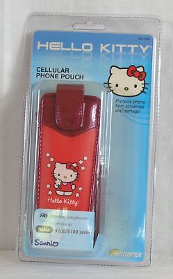 Hello Kitty Phone Pouch with Strap Red Burgundy Nokia 5100/6100