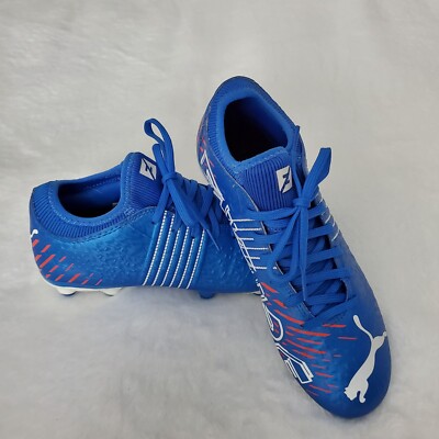 PUMA FUTURE Z 1.2 FG/AG Soccer Cleats Blue / White Size 6